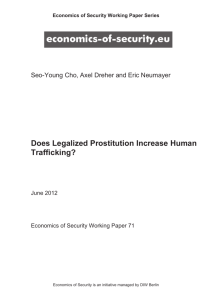 Does Legalized Prostitution Increase Human Trafficking?