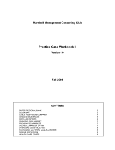 Practice Case Workbook II