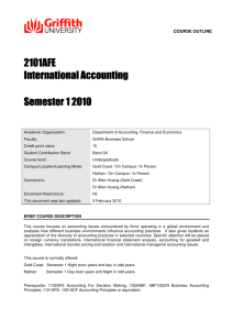 2101AFE International Accounting Semester 1