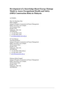 Development of a Knowledge-Based energy Damage Model to