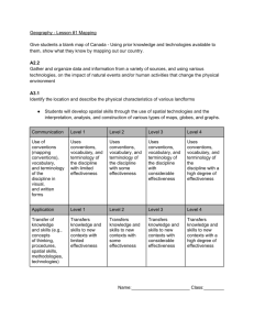 Canada Map assignment & rubric