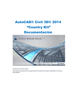 AutoCAD® Civil 3D® 2014 “Country Kit” Documentación
