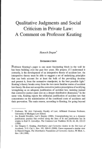 Qualitative Judgments and Social Criticism in Private Law: A
