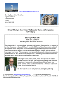 Ethical Maturity in Supervision: The Impact of Shame and