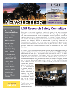 Research/EHS Safety Newsletter