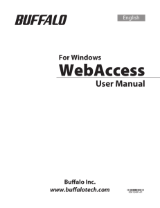 WebAccess for Windows User Manual