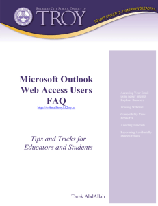 Outlook Web Access User Guide