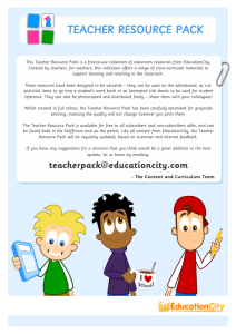 Teacher Resource Pack