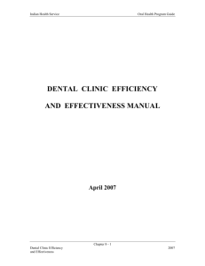 dental clinic efficiency and effectiveness