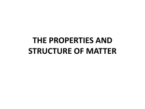 Chapter 5_Properties and Structure of Matter