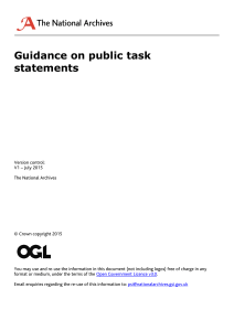 Guidance on statements of public task