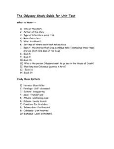 StudyGuide2 Odyssey for Unit Test