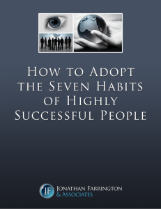 How to Adopt the Seven Habits of Highly