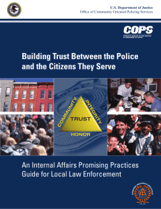 Building Trust Between the Police and the Citizens They Serve
