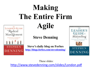 Making The Entire Firm Agile
