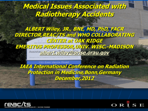 A. Wiley - Medical issues associated with radiotherapy accidents