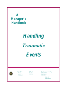 Handling Traumatic Events