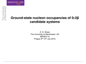 Ground-state nucleon occupancies of 0ν2β candidate systems