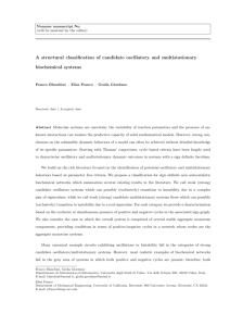 A structural classification of candidate oscillatory and multistationary