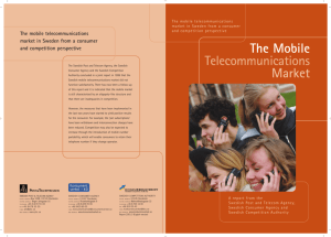 The Mobile Telecommunications Market