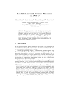 SATABS: SAT-based Predicate Abstraction for ANSI-C*