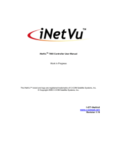 INetVu 7000 Controller Manual