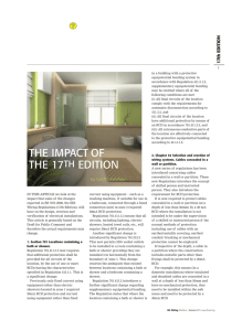 The impact of the 17th edition - IET Electrical