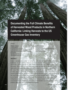 Documenting the Full climate benefits of Harvested Wood Products