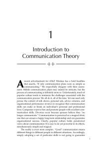 Introduction to Communication Theory