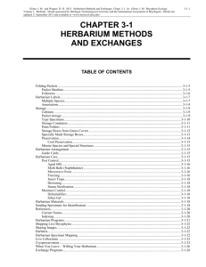 Chapter 3 Herbarium Methods and Exchanges