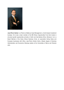 Jean-Pierre Gerber is a Partner at Bellevue Asset Management, a