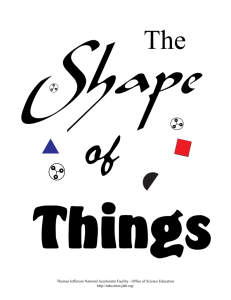 The Shape of Things - Science Education at Jefferson Lab