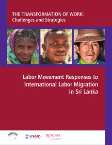 Labor Movement Responses to International Labor Migration in Sri