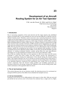 23 Development of an Aircraft Routing System for an Air Taxi Operator