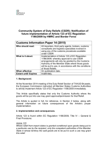 Customs Information Paper 14 (2015)