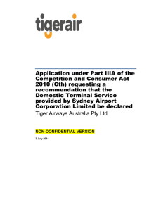 Application under Part IIIA of the Competition and Consumer Act