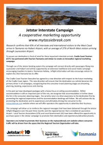 Jetstar Interstate Campaign A cooperafive markefing opportunity
