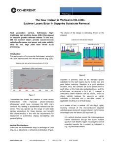 The New Horizon is Vertical in HB-LEDs. Excimer Lasers Excel in