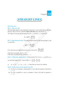 straight lines