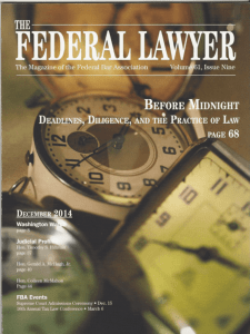 The Federal Lawyer / December 2014