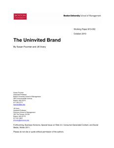 The Uninvited Brand - Questrom Apps