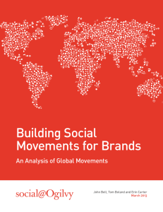 Building Social Movements for Brands