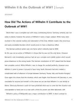 What Is The Thesis Statement In The Essay Wilhelm Ww Essay Pdf Document Universal Health Care Essay also High School Persuasive Essay Examples Origins Of Wwi Historical Force Essay Thesis Statement For Argumentative Essay