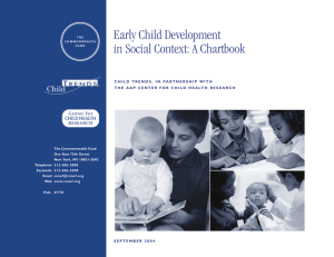 Early Child Development in Social Context: A Chartbook