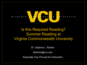 Is this Required Reading? Summer Reading at Virginia