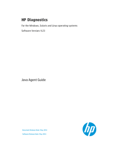 HP Diagnostics Java Agent Guide - Model de Qualitat de Solucions