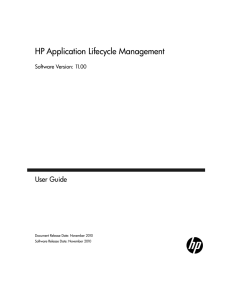 HP Application Lifecycle Management 11.00 User Guide