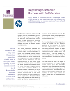 Improving Customer Success with Self