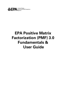 EPA PMF 3.0 user guideline - LASHER Laboratory for Aerosol