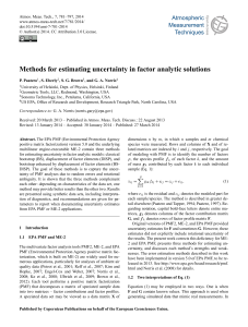 Methods for estimating uncertainty in factor analytic solutions